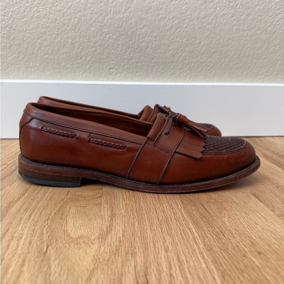 Allen Edmonds Brown Leather Cody Tassel Loafer Men’s 9.5 USA Made main image 9
